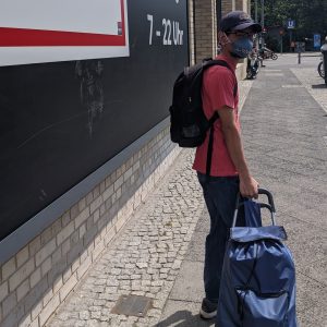 ransel Jack Wolfskin Ohio XT digunakan untuk belanja