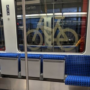 area khusus untuk sepeda di dalam kereta S-bahn Berlin