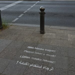 tanda area wajib menggunakan masker di Berlin