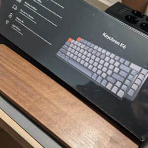 fitur Keychron K6 tertulis di kemasan bagian bawah