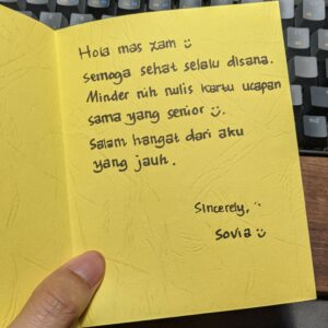 pesan dari Sovia Rianti