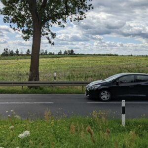 pemandangan ladang menuju ke lokasi pemetikan ceri
