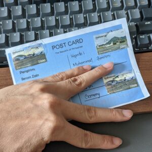 kartu pos dari Ikrom Zain di Malang