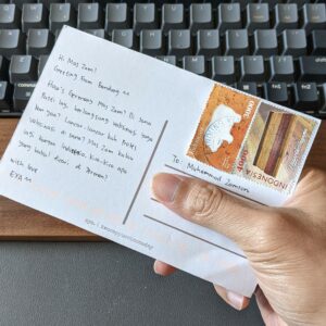 kartu pos dari Eya di Bandung