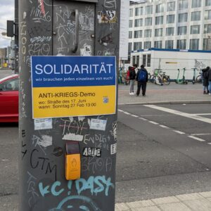 poster ajakan demo Solidaritas kepada Ukraina
