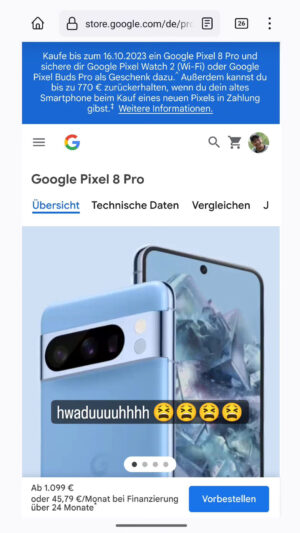 tawaran Google Pixel 8 Pro