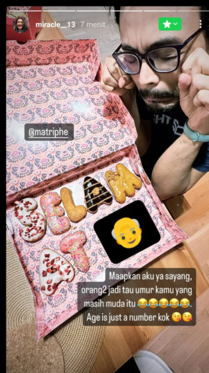 donat ucapan ulang tahun