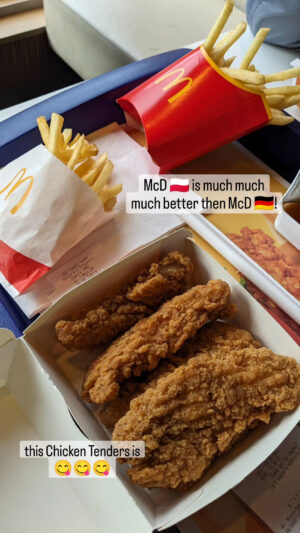 chicken tenders McDonald's Polandia