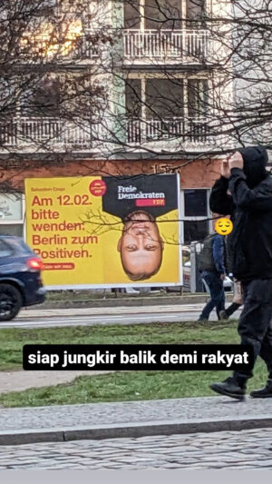 salah satu baliho kampanye pemilu negara bagian Berlin